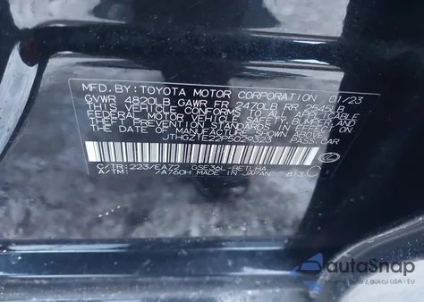 2023 Lexus Is 350 F Sport z USA, uszkodzony, nr VIN JTHGZ1E22P5029323